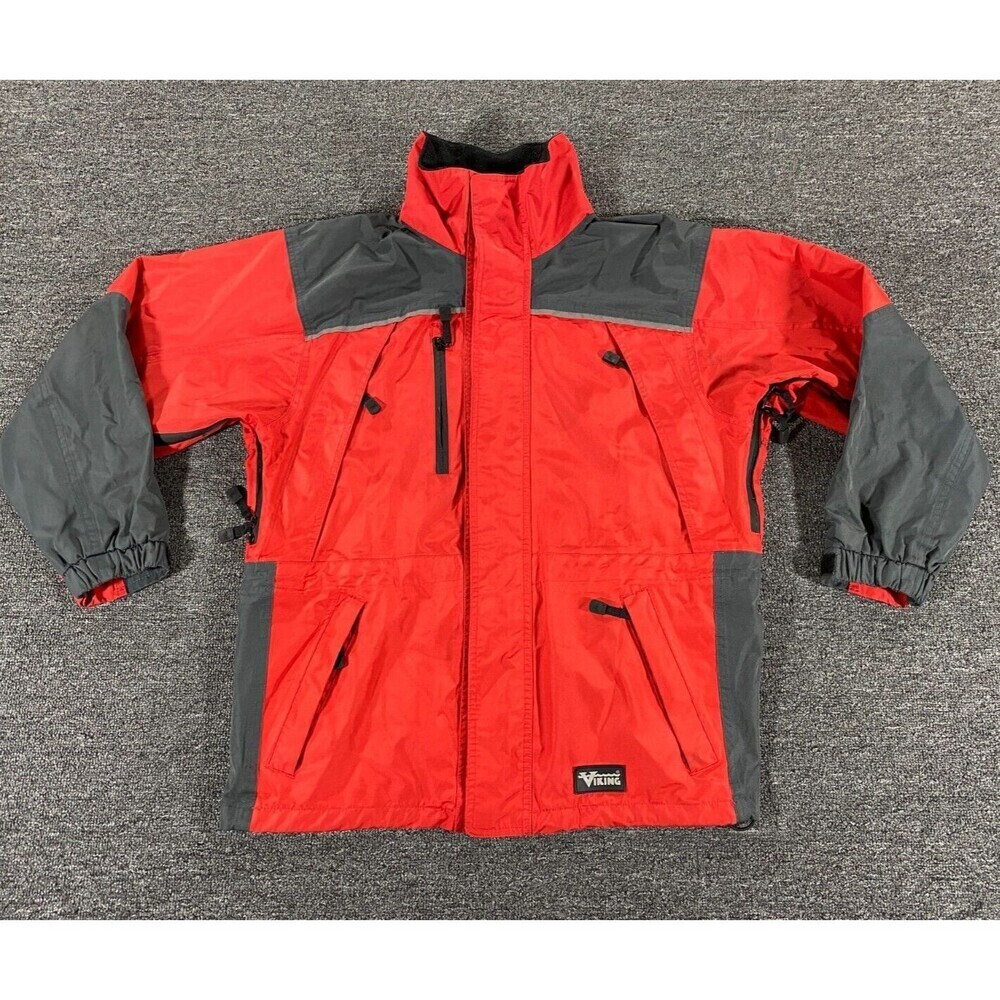 Viking Jacket Red Black Full Zip Insulated Waterproof Coat Tempest II Mens Small